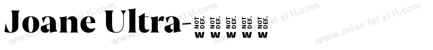 Joane Ultra字体转换
